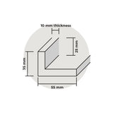 Custom Size Stretched PolyCotton Blank Canvas With Floating Frame (55mm & 35mm)