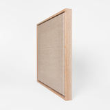 Custom Size Stretched Blank Primed Linen Canvas With Floating Frame (55mm)