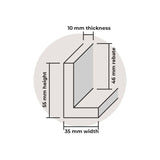 floating frame profile 55mm