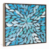 Louise Numina - Bush Medicine Leaves with Seeds - 59x59cm - Hampton Shop