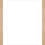 Blank wooden picture frame with white matting
