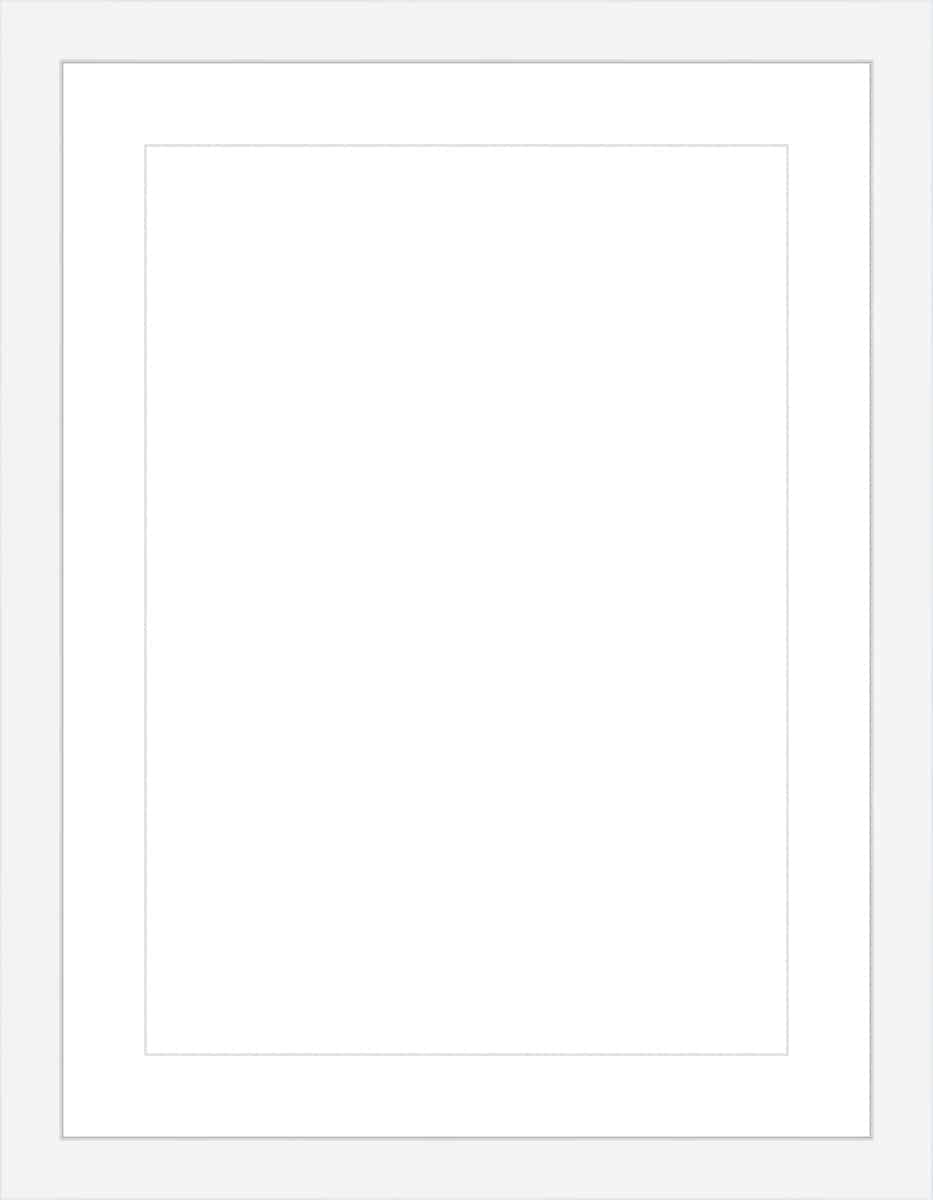 a4 white with mat frame
