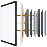 Acoustics Custom Size Stretched Cotton Blank Canvas With Floating Frame (55mm)