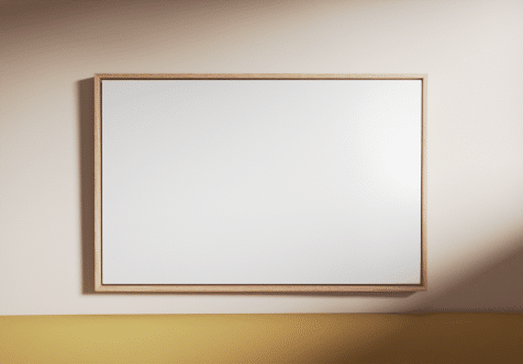 Blank canvas with floating frame