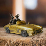 They loved breaking the speed limit (Car - Gold patina) Ed. 24/100