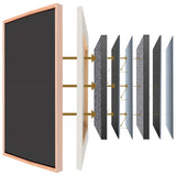 Acoustics Custom Size Stretched Cotton Blank Canvas With Floating Frame (55mm)