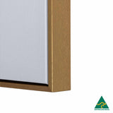 Custom Size Stretched Cotton Blank Canvas With Premium Gold Floating Frame (55mm)