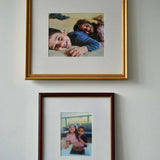 Timeless Moments Diptych – Gold & Walnut Framed Set