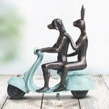 They Rode To Save Wildlife (Bronze Sculpture, miniature) - Green