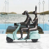 They Rode To Save Wildlife (Bronze Sculpture, miniature) - Green