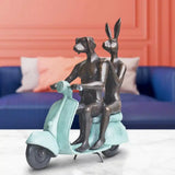 They Rode To Save Wildlife (Bronze Sculpture, miniature) - Green