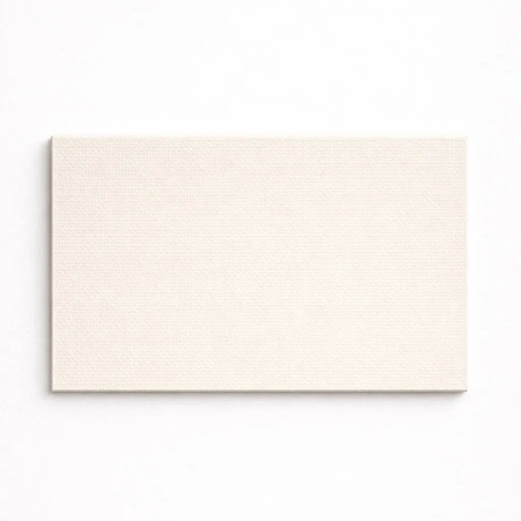 Rectangular beige tile on a white background