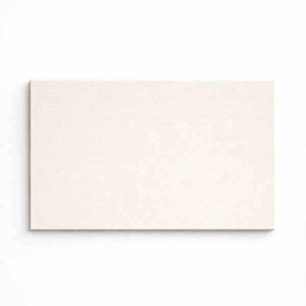 Rectangular beige tile on a white background