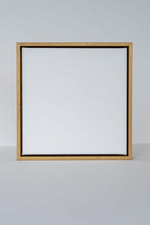 Custom Size Stretched Cotton Blank Canvas With Premium Gold Floating Frame (55mm) - Image 3